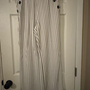 Cato Black and White Striped Trousers